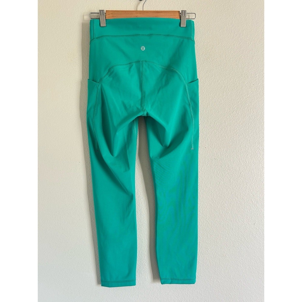 Lululemon Align HR Pant 23 " with Pockets *Nulu Size 4 Maldives Green B-2